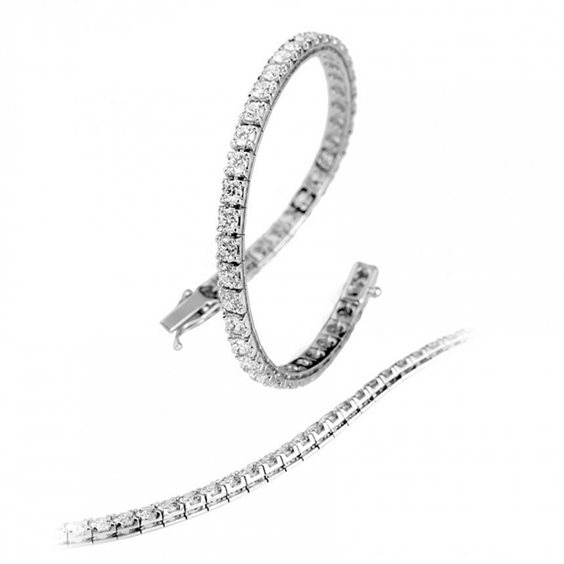 Armband Giorgio Visconti Dame Tennis in Weißgold Diamante 0.49 Ct BR37544B - BR37544B